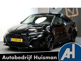 Hoofdafbeelding Audi RS3 Audi RS3 A3 Limousine 2.5 TFSI Quattro 294kW/400pk S-Tronic7 "HULK-EDITION" FABR.GARANTIE TOT 05/2027! MATRIX LED + PANORMADAK + BANG&OLUFSEN + LEDER DIAMOND + KEYLESS + ADAPT.CRUISE + LANE ASSIST + VIRTUAL COCKPIT + 360 CAMERA + DRIFT MODE + 19" LM-VELGEN!!