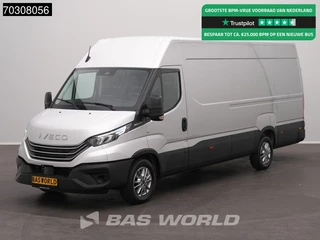 Iveco Daily 35S21 3.0L Automaat L3H2 210PK ACC LED Airco Camera Parkeersensoren CarPlay Stoelverwarming 3,5t Trekgewicht LM Velgen Euro6 L3 Airco