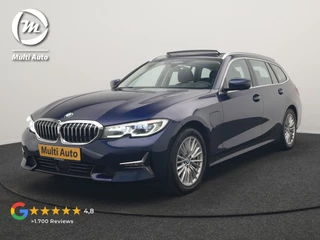 BMW 3 Serie Touring 330e Luxury Line PHEV 293pk Dealer O.H. | Trekhaak Af Fabriek | Panodak | Head Up | Adaptive Cruise | Laser LED | Camera | Lederen Comfortstoelen Verwarmd | Sfeerverlichting | Keyless | Blis | Apple Carplay | Navigatie | DAB | Plug In Hybrid |