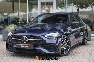 Hoofdafbeelding Mercedes-Benz C-Klasse Mercedes C-Klasse C200 AMG-Line 204pk | Sfeer | Navigatie | Cruise | Climate | Leder | Virtual | LED | Stoelverwarming | Camera