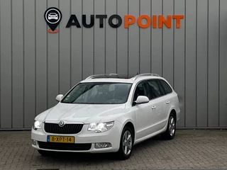 Hoofdafbeelding Škoda Superb Skoda Superb Combi 1.8 TSI Elegance Business Line DSG|PANO|TREKHAAK|CAMERA|MEMORY.SEAT|XENON|MULTIMEDIA|LEER|CRUISE|CONTROL|