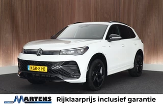 Volkswagen Tiguan 1.5 eHybrid 204pk R-Line Edition Black Style Oryxwit Trekhaak 360Camera Leder Memory Stoel + Stuurverwarming Keyless Navigatie