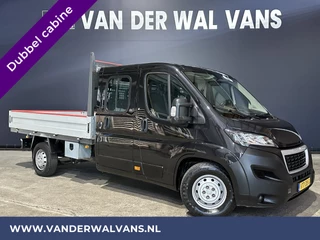 Hoofdafbeelding Peugeot Boxer Peugeot Boxer 2.2 Blue HDi 140 pk Pick up Dubbele cabine open laadbak Euro6 Airco | 7-Zits | Bluetooth telefoonvoorbereiding
