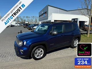 Jeep Renegade 1.3T Freedom PANO,LEER,NAVI,XENON GRIJS KENEKEN MILIEU ZONE VRIJ 1450KG TREKGEWICHT