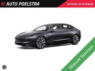 Tesla Model 3 Premium Long Range AWD 78 kWh Highland | Autopilot | Zwart Premium-interieur | Stealth Grey | 19" Nova-velgen | incl. BTW