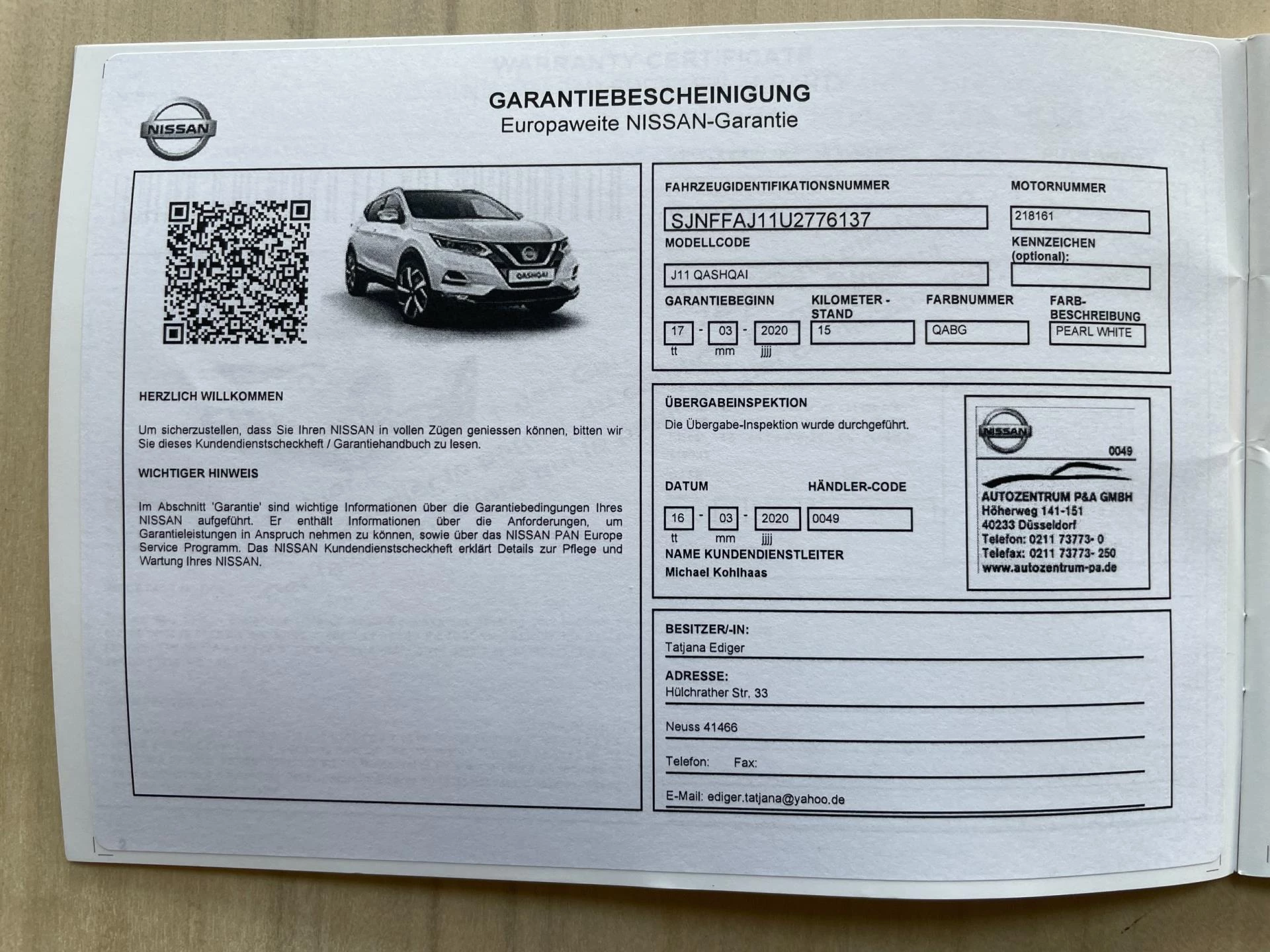 Hoofdafbeelding Nissan QASHQAI
