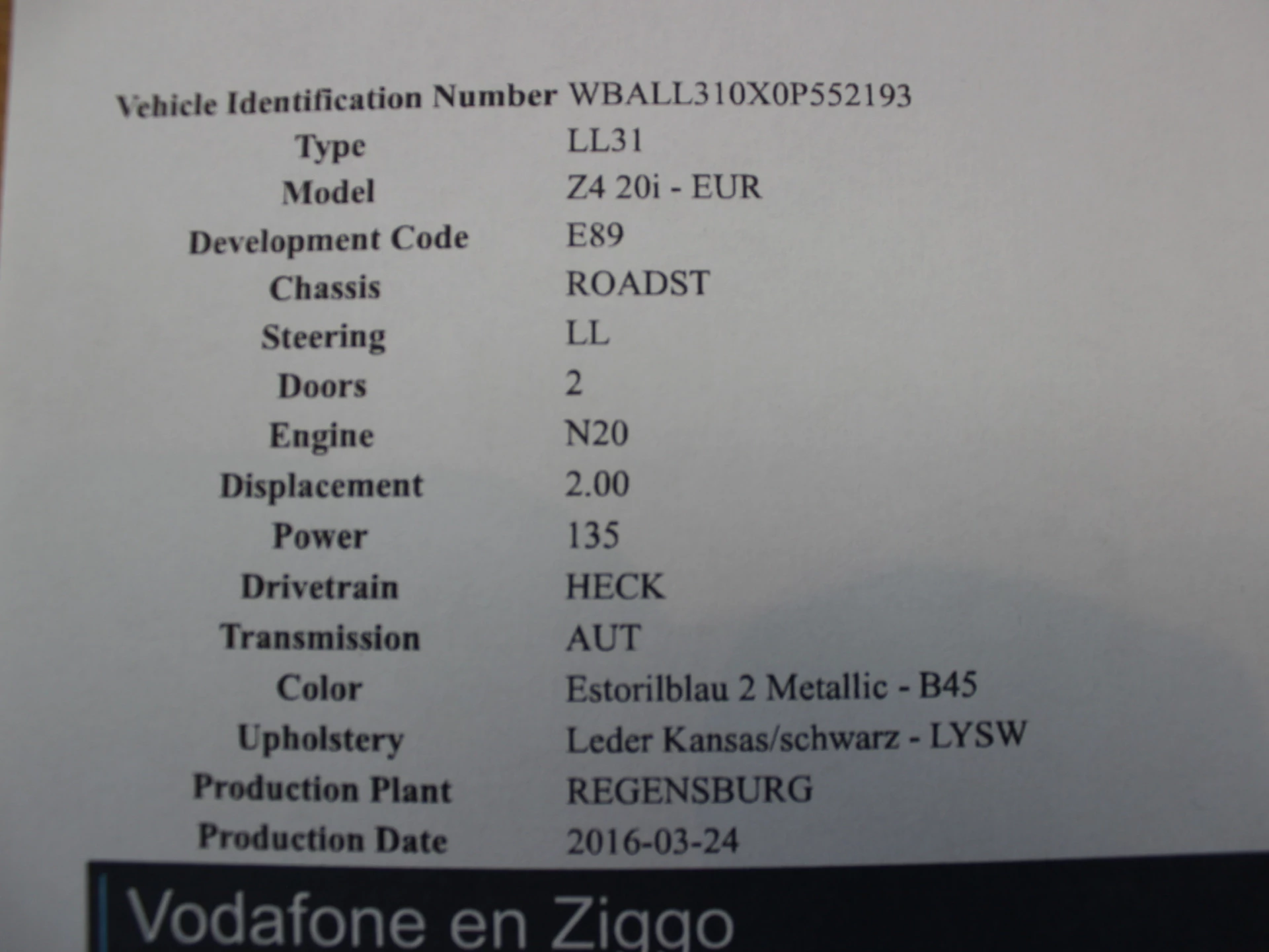 Hoofdafbeelding BMW Z4