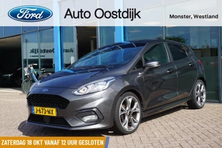 Ford Fiesta 1.0 EcoBoost ST-Line 100PK Automaat Winterpack Cruise Climate Carplay Navi Privacy Glass 18" Inch Velgen *Compleet*