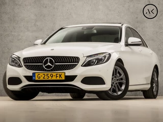 Mercedes-Benz C-Klasse 200 Sport Premium Plus 184Pk Automaat (SCHUIFDAK, NAVIGATIE, SFEERVERLICHTING, GETINT GLAS, LEDER, ELEK STOELVERWARMING, SPORTSTOELEN, CRUISE, LED KOPLAMPEN, NIEUWSTAAT)