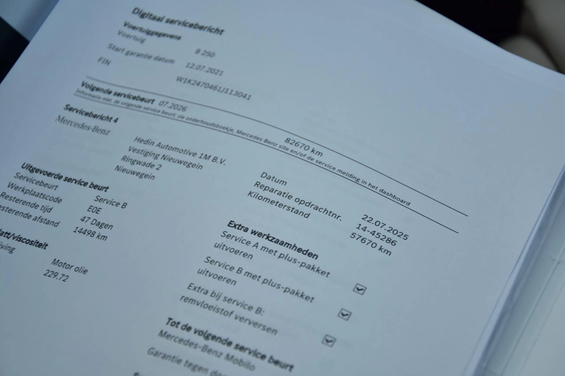 Hoofdafbeelding Mercedes-Benz B-Klasse