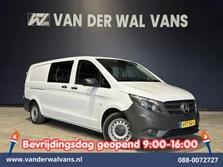 Mercedes-Benz Vito 116 CDI 164pk Automaat L3H1 Dubbele Cabine inrichting Euro6 Airco | 5-Zits | Camera | Apple Carplay 2500kg trekhaak, Cruisecontrol, Android Auto, Parkeersensoren
