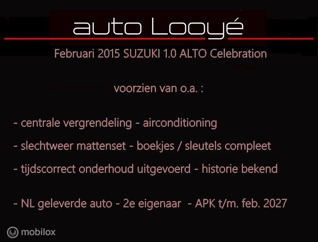 Hoofdafbeelding Suzuki Alto
