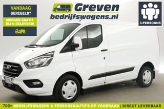 Ford Transit Custom 2.0 EcoBlue L1H1 Airco Cruise Parkeersensoren 3 Persoons Stoelverwarming Trekhaak