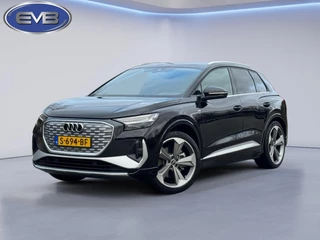 Hoofdafbeelding Audi Q4 e-tron Audi Q4 e-tron 40 S 300 pk edition 77 kWh, SOH 92,5 %, 1 e eigenaar, 2 X S line, 21 ", Electrische trekhaak, NL auto met nap