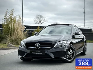Mercedes C-klasse Estate 250 AMG Panoramadak|Burmester®|Keyless|Luchtvering|Distronic|Head-UP|Camera|Sfeerverlichting|Night pakket