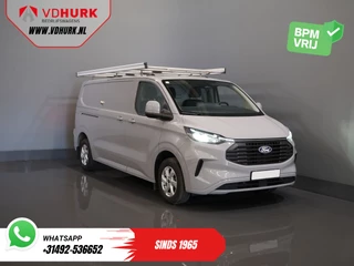 Ford Transit Custom 320 2.0 TDCI 170 pk Aut. L2 Limited BPM VRIJ! Imperiaal + Ladder/ LED/ Stoelverw./ Carplay/ Camera/ PDC/ LMV/ Cruise/ Trekhaak/ Airco