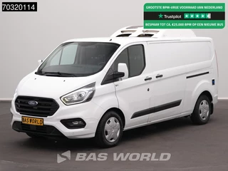 Ford Transit Custom  130PK Koelwagen L2H1 230v Stekker LED Airco Cruise Euro6 Koel Koeler Kühl Kühler Kühlwagen Kühlkasten Airco Cruise control