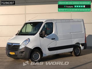 Opel Movano 125PK L1H1 Automaat Trekhaak Airco Cruise Parkeersensoren Werkplaatsinrichting Euro6 L1 8m3 Airco Trekhaak Cruise control