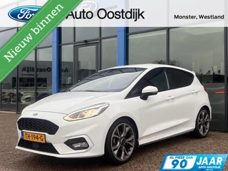 Ford Fiesta 1.0 EcoBoost ST-Line 100PK Winterpack Cruise Navi Keyless 18'' Velgen Parkeersensoren Achter Privacy Glass *Dealer Onderhouden*