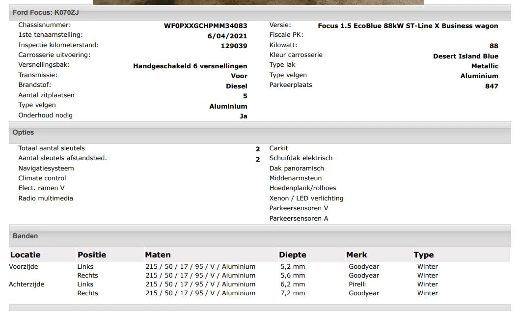 Hoofdafbeelding Ford Focus