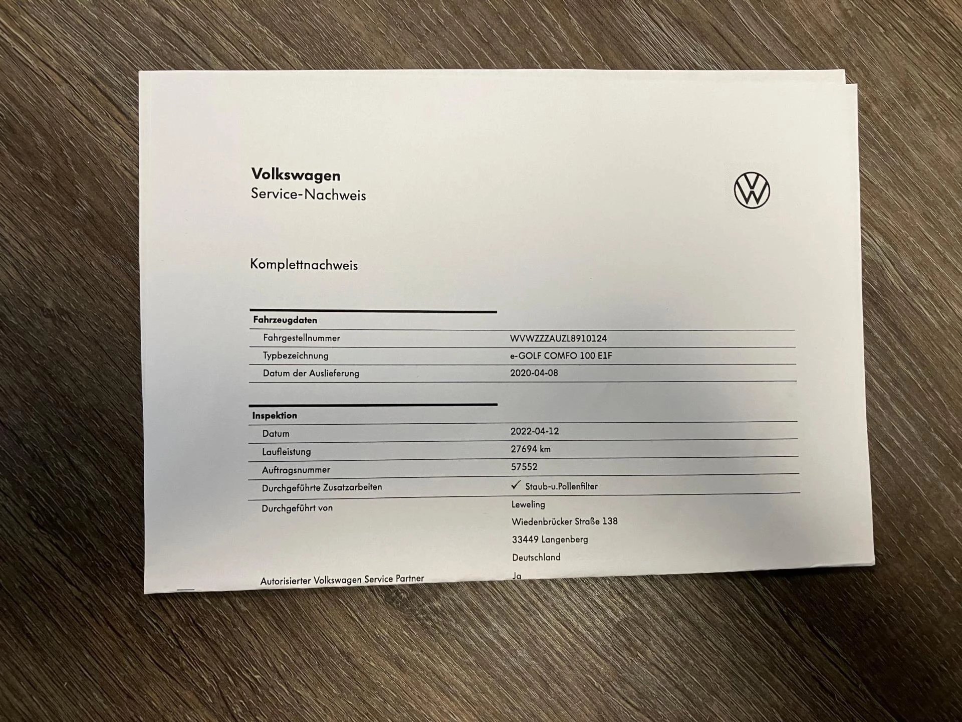 Hoofdafbeelding Volkswagen e-Golf