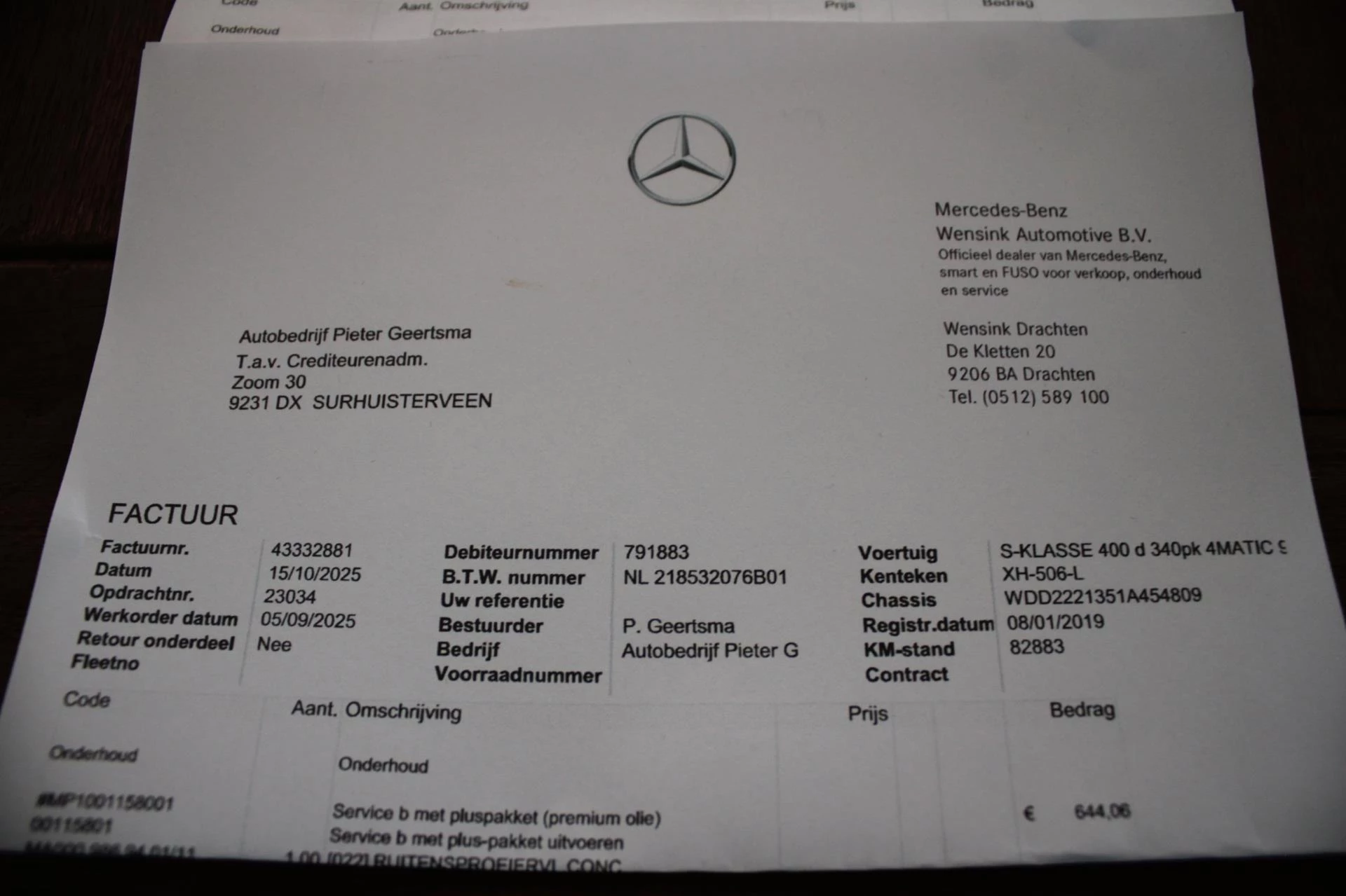 Hoofdafbeelding Mercedes-Benz S-Klasse