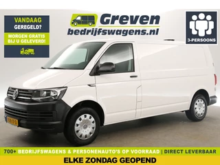 Volkswagen Transporter 2.0 TDI L2H1 140PK Airco Cruise 3 Persoons Flitsers Elektrpakket Trekhaak