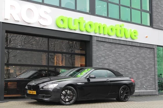 Hoofdafbeelding BMW 6 Serie BMW 6 Serie Cabrio 650i High Executive | HUD | KEYLESS | CUSTOM STUUR | 4WIELSTUURING | MEMORY | DODE HOEK | 360 CAM |