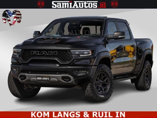 Dodge Ram Pick-Up TRX HELLCAT | 6.2 V8 712PK SUPERCHARGER | FULLY LOADED | CARBON | BLACK ON BLACK | CREW CAB | DUBBELE CABINE | 5 PERSOONS |