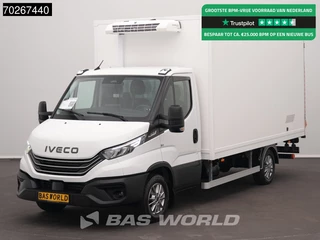 Iveco Daily 35S18 BPM VRIJ! 3.0L Laadklep Koelwagen Vriezer Thermoking V-200 MAX 220V stekker -18 LED Navi Airco ACC Koel Koeler Kühler Kühlwagen Kühlkoffer Vries Frigo Bakwagen Airco