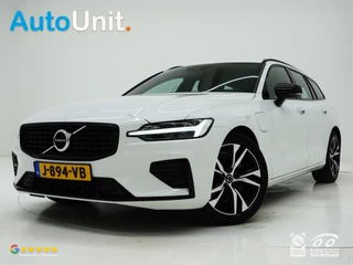 Hoofdafbeelding Volvo V60 Volvo V60 2.0 T6 Recharge AWD R-Design | Pilot Assist | Keyless | Camera | Memory | Carplay