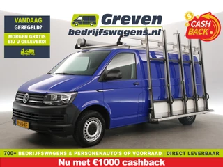 Volkswagen Transporter 2.0 TDI L2H1 | 140PK | Glasresteel | Glasauto | Airco | Cruise | Carplay | Navigatie | Imperiaal | Trekhaak