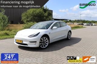 Hoofdafbeelding Tesla Model 3 Tesla Model 3 Standard RWD Plus 60 kWh soh 89%  autopilot leder stoelverwarming panodak climate control dab memory seats pearl white