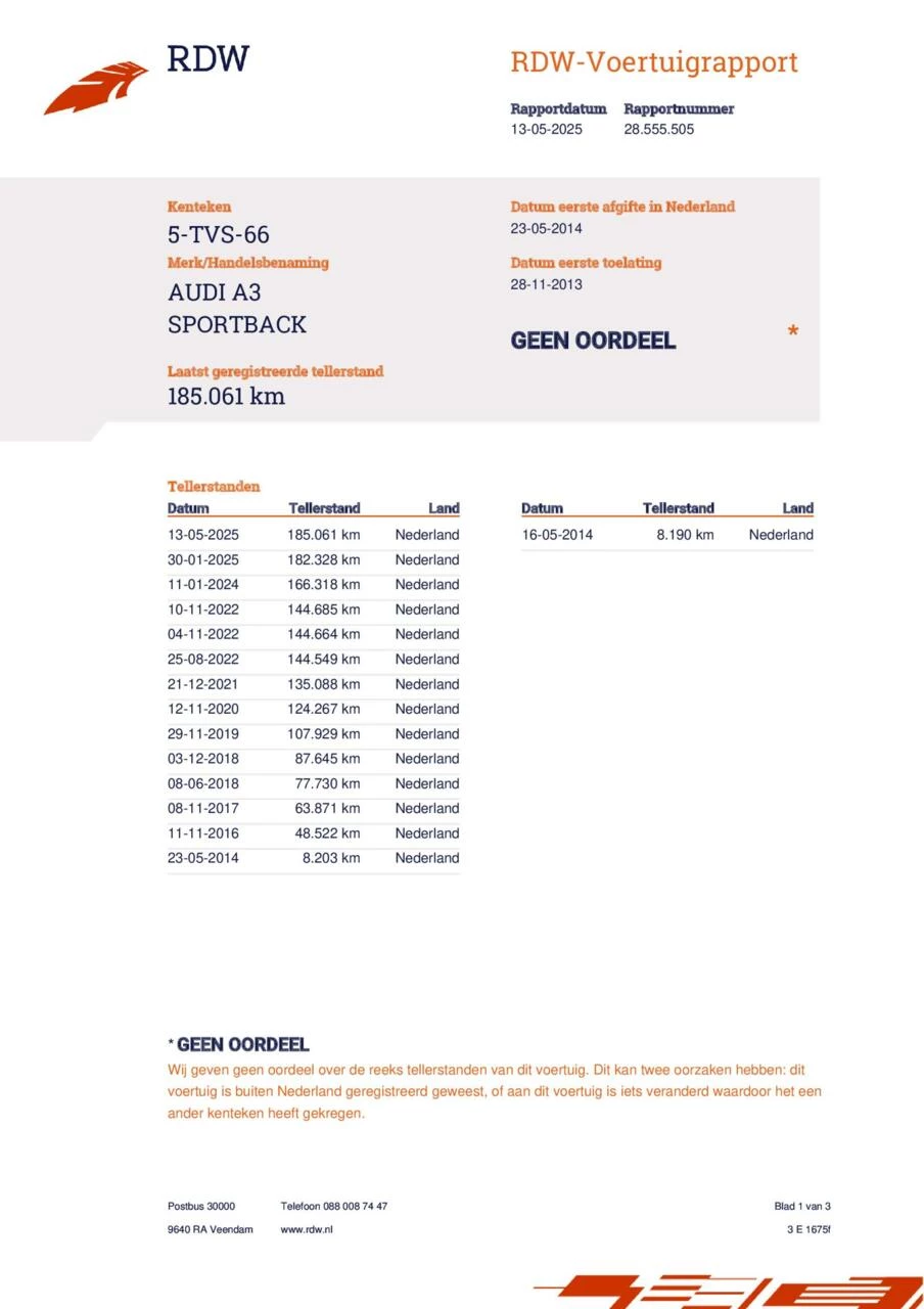 Hoofdafbeelding Audi A3