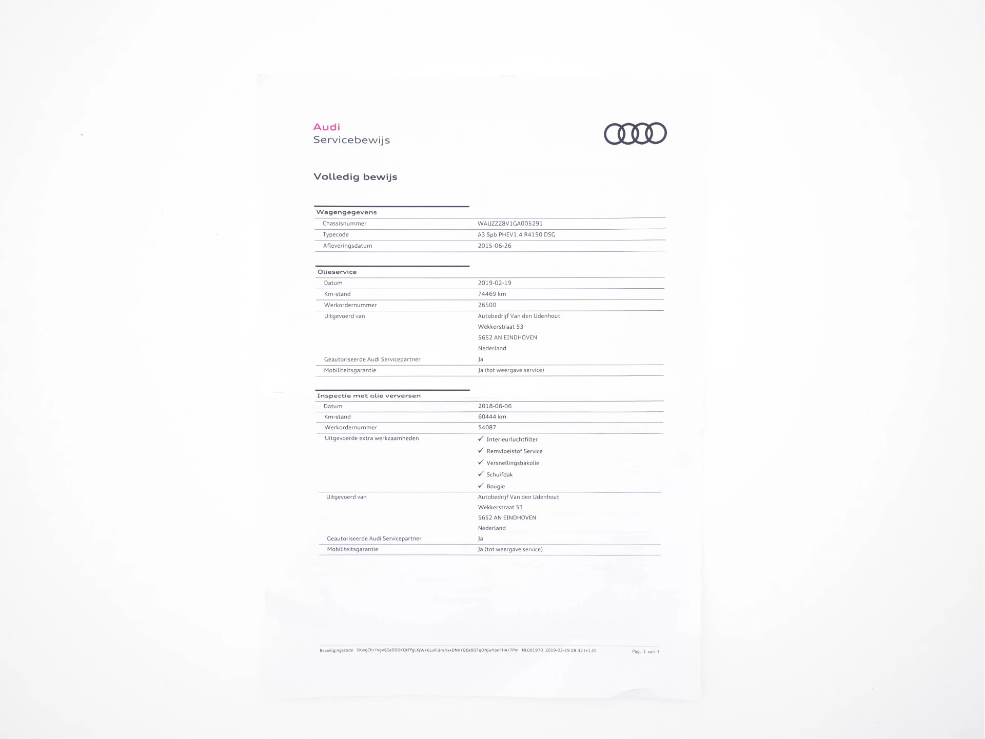 Hoofdafbeelding Audi A3