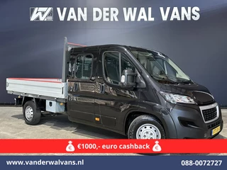 Peugeot Boxer 2.2 Blue HDi 140 pk Pick up 7 Persoons Dubbele cabine open laadbak Euro6 Airco | 7-Zits | 3000kg trekvermogen