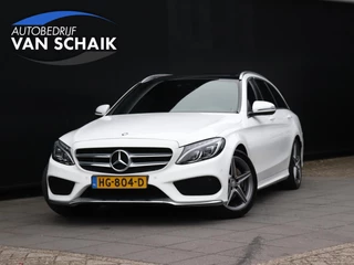Mercedes-Benz C-klasse Estate 200 AMG-LINE | LEDER | PANO-DAK | BURMESTER | TREKHAAK | PDC | NAVI | STOELVERW. |