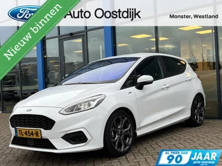 Ford Fiesta 1.0 EcoBoost ST-Line 100PK Climate Cruise Navi Parkeersensoren Achter Privacy Glass Carplay *17 Inch Velgen *Sportief*