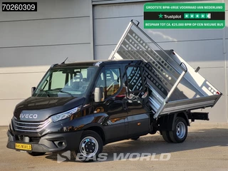 Iveco Daily 35C21 3 zijdige Kipper Dubbel Cabine 210PK 3.0L Dubbellucht Airco Cruise LED Camera Tipper Benne Kieper 2m3 Airco