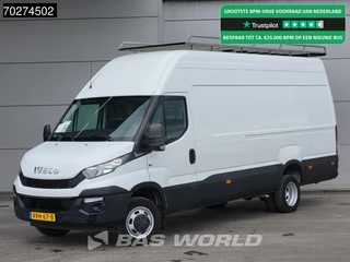 Iveco Daily 50C17 3.0L Automaat 170PK L4H3 Hoog Dak Dubbellucht 3,5t Trekhaak Imperiaal Airco Euro6 L4 Maxi 18m3 Airco Trekhaak