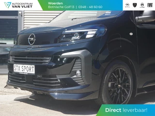 Hoofdafbeelding Opel Vivaro-e Opel Vivaro Electric L3 75 kWh | STX Sport | Lederen bekleding | Spoilerpakket | 18 inch Lichtmetalen velgen | Rondom Camera's | Mooiste bus van NL (!)