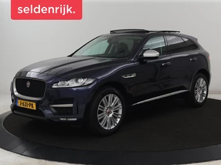 Hoofdafbeelding Jaguar F-PACE Jaguar F-PACE 2.0 R-Sport AWD 25t | Panoramadak | Leder |  Stoelverwarming | Bi-Xenon | Camera | Navigatie | 20'' | Meridian Surround | Bluetooth | Cruise control | Parkeerhulp | Climate control
