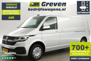 Volkswagen Transporter 2.0 TDI L2H1 150PK Automaat Airco Cruise Carplay PDC 2xSchuifdeur Navi 3 Persoons DSG LED