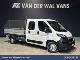 Peugeot Boxer 2.0 BlueHDI 130pk Pick up Dubbel Cabine Open laadbak Euro6 Airco | 7-Zits | Trekhaak | Navigatie