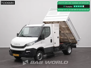 Iveco Daily 35C16 Automaat Kipper met Kist 3,5t Trekhaak Airco Cruise Camera Euro6 Tipper Benne Kieper Airco Trekhaak Cruise control