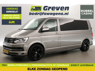 Volkswagen Transporter 2.0 TDI L2H1 150PK 4Motion Highline | Dubbele Cabine | 5 Persoons | DSG Automaat Airco Camera Carplay LED Trekhaak Navigatie Leder 20"LMV PDC