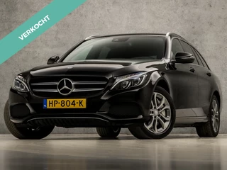 Mercedes-Benz C-Klasse Estate 350 e AMG Sport 279Pk Automaat (GROOT NAVI, LUCHTVERING, ZWART HEMEL, BURMESTER, LEDER, ELEK SPORTSTOELEN, STOELVERWARMING, GETINT GLAS, CAMERA, NIEUWE APK, NIEUWSTAAT)
