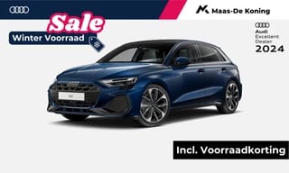 Audi A3 Sportback 35 TFSI S edition 150 PK · 19" LM Velgen · SONOS Premium 3D · Assistentiepakket Rijden & Parkeren