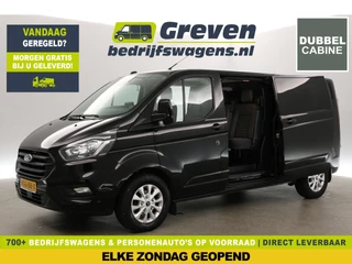 Ford Transit Custom 300 2.0 TDCI L2H1 Limited | DC | 5-Zits | Airco | Cruise | Carplay | Navigatie | 2xSchuifdeur | Trekhaak