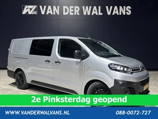 Citroën Jumpy 2.0 BlueHDI **MARGE, GEEN BTW** 123pk L3H1 XL Dubbele cabine Euro6 RIJKLAAR Airco | Apple Carplay Navigatie, Cruisecontrol, 2500kg Trekhaak, Parkeersensoren, 5-Zits, lichtmetalen velgen